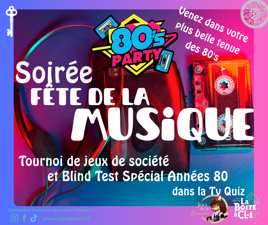 Soirée fête de la musique escape game