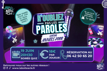 Soirée n'oubliez pas les paroles Tv quiz